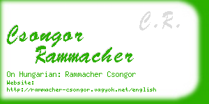 csongor rammacher business card